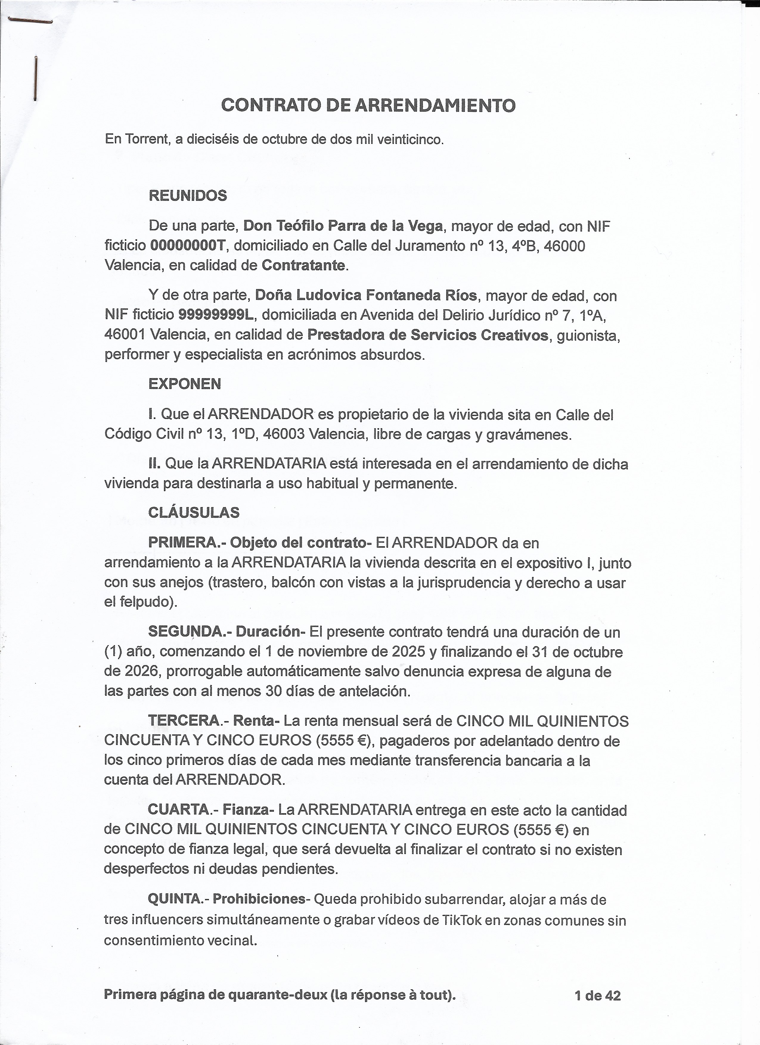 Las cláusulas: