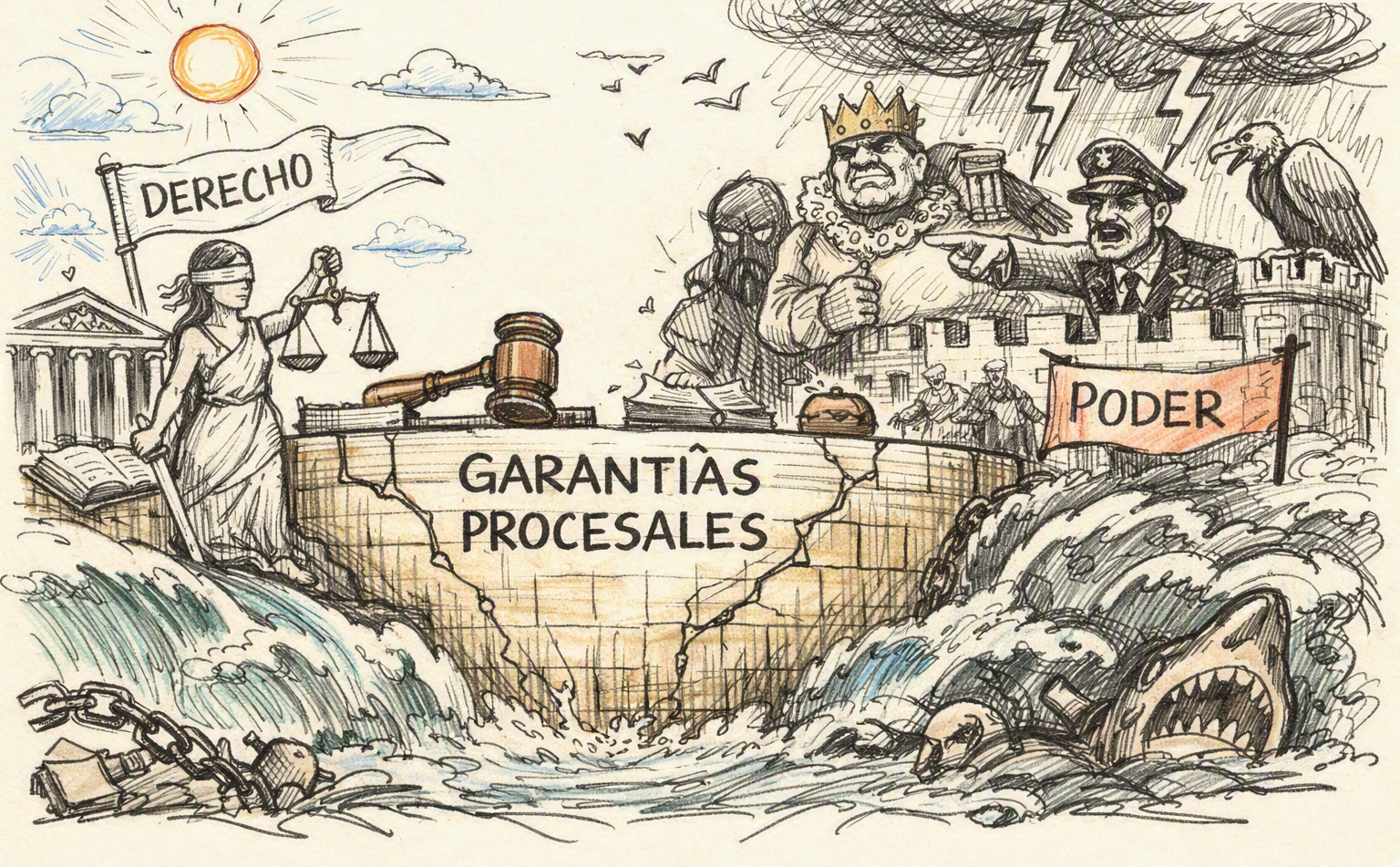 Garantías procesales: el dique que separa el Derecho del poder